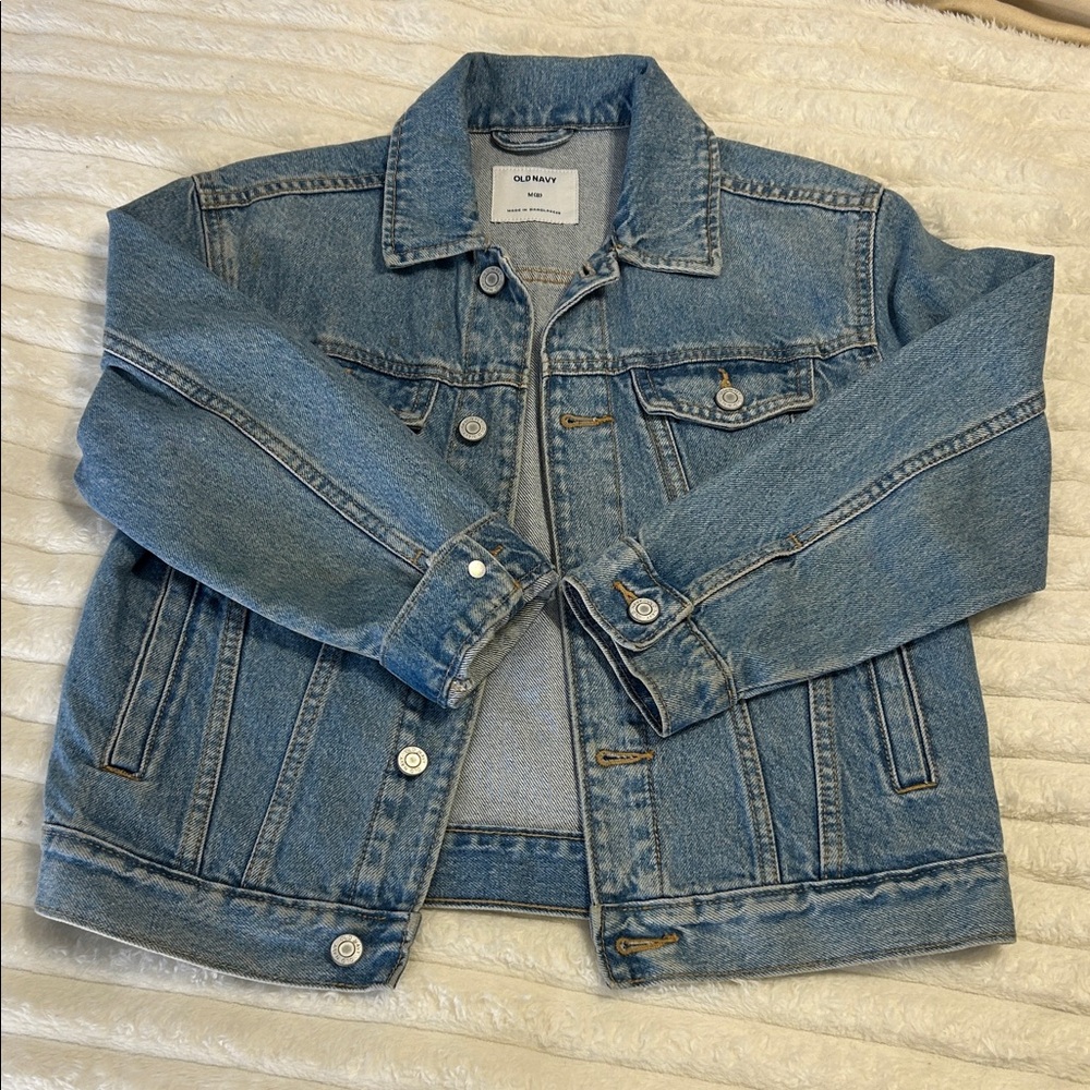 Old Navy Medium Blue Denim Trucker Jacket